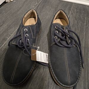 LASOCKI Casual Men’s Leather Shoes – Size 40 – Brand New! Navy Blue